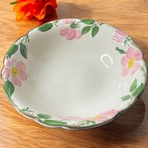 Vtg Franciscan Pottery USA Desert Rose Round Vegetable Serving Bowl Cott... - $29.87