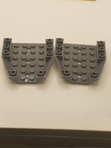 LEGO 2 Bluish Gray Wedge 29115 6x6 Triple Inverted Parts Pieces 1673/18 - £3.30 GBP