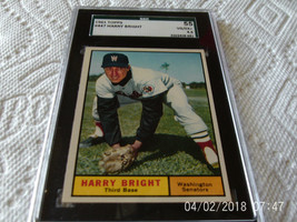 1961 Topps # 447 Harry Bright Sgc 55 !! - £22.13 GBP