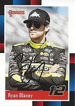 AUTOGRAPHED Ryan Blaney 2021 Panini Donruss Racing 1988 RETRO (#12 Menards) Team - £29.87 GBP