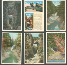 Natural Bridge Virginia~Lace Water FALLS-PETER CAVE-MOONLIGHT-Lot Of 6 Postcards - £10.47 GBP
