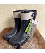 NEW Crocs Reny II Rain Boots Black Men 4 Women 6  Waterproof Lightweight - $849.73 MXN