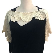 Antique Victorian Crochet Collar with Shoulder and Arms Drape - £59.03 GBP