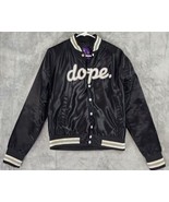 Dope Jacket Womens XSmall Black White Grunge Worn Hip Hop Streetwear Bomber - £63.10 GBP
