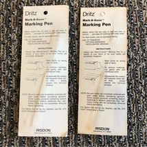 Dritz Mark-B-Gone Marking Pen Set of 2 NEW Sealed - £9.41 GBP