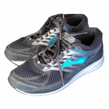 Brooks addiction 13 running shoes sneakers women’s size 9 gray &amp; teal - £48.85 GBP