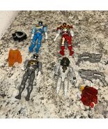 Power Rangers Dino Super Charge  5" Aqua Ranger Action Figure Bandai Lot C4 - $18.22