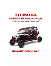 2019-2024 Honda Talon 1000 Service Repair Manual - €6,94 EUR