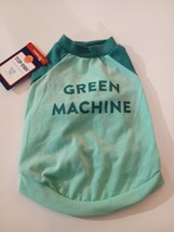 Top Paw Pet Dog TEE &quot;Green Machine&quot; Size XS New With Tags - £6.92 GBP