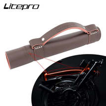 LP litepro Folding Bicycle Leather Handle For Bromp Vehicle Handlebar Retro Bike - £20.83 GBP