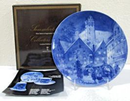 Vintage Berlin Design 1995 Christmas Eve in Fussen Collector Plate and Box  - $6.93