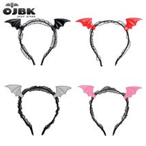 OJBK Bat Headbands Lace Horns Headpiece Anime Women (Premium Seller) - £11.31 GBP