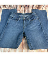 Levi&#39;s CURVY BOOT CUT Womens Size 27 Blue Mid Rise Jeans Denim Pants 26x29 - £18.66 GBP