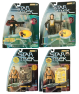 4 Star Trek Action Figures Warp Factor 1 Riker &amp; Q Combat Action Odo (2x... - £30.21 GBP