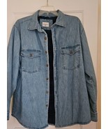 High Sierra Men&#39;s Medium Wash Denim,  Flannel Lined Jacket, Size XL. NWT - $34.99