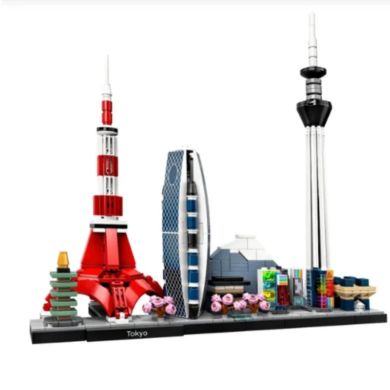 Tokyo Skyline New York City Architecture Skyline Building Blocks Tower Edifice - £21.02 GBP+