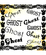 Ghost-Digital ClipArt-Fonts-Art Clip-Gift Tag-Notebook-Holiday-Scrapbook - £1.39 GBP