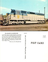 Train Railroad Delaware Hudson 802 Maine Central&#39;s Rigby Yard Vintage Postcard - £7.36 GBP