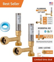 3/4 Inch GHT Water Hammer Arrestor - Reliable Pipe Noise Reducer for Was... - €32,73 EUR