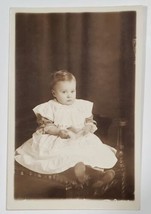 RPPC Cutest Baby on Chair Portrait Postcard F25 - £6.21 GBP
