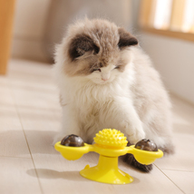 Rotating Windmill Cat Toy For Chewing, Swatting &amp; Rubbing - £20.54 GBP