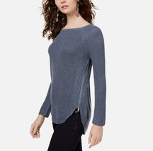 INC Womens Petite Large Inkberry Side Zipper Pullover Sweater NWT I69 - £34.52 GBP