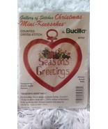 Galleries of Stitches Mini Counted Cross Stitch Kit &quot;Seasons Greetings&quot; ... - £13.28 GBP