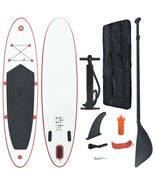 vidaXL Stand Up Paddle Board Set SUP Surfboard Inflatable Red and White - $6,471.07 MXN