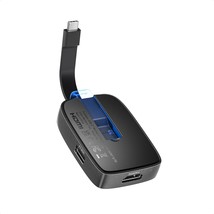 Cable Matters 4-in-1 Portable USB C Hub HDMI 4K 60Hz 100W Charging, 10Gbps USB-A - £40.37 GBP