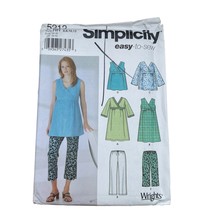 Simplicity Sewing Pattern 5212 MATERNITY Pants Dress Top Misses Size 6-12 - £8.76 GBP