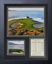 Framed Photo Collage Wall Art Decor, 12&quot; X 15&quot;, Legends Never Die Pebble Beach - £45.53 GBP