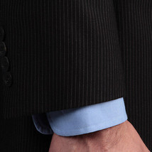 Geoffrey Beene Men&#39;s Black Thin Stripe Suit Separate Coat 42R NEW - £58.37 GBP