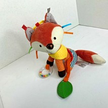 Skip Hop Plush Stuffed Animal Toy Baby Leap Fox Teether Rattle Mobile 8 in - £6.99 GBP