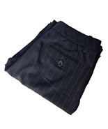 Larry Levine Women&#39;s Dress Pants Size 10 Black Striped Pleated Stretch - $47.54 CAD