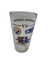 NFL Super Bowl XL Seahawks Pittsburgh Steelers Beer Tumble Detroit Favorite 2006 - £9.34 GBP