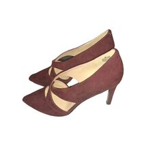 Nine West To Die For Burgundy Suede High Heel Pumps Size 10 - $43.63