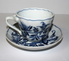 Blue Danube Onion 2-Piece Cup and Saucer Set, Japan (Different Backstamps) - $7.95