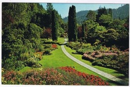 Postcard Sunken Gardens Butchart Gardens Victoria British Columbia - $2.07