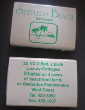 SET OF 2 SETTLER&#39;S BEACH BARBADOS Matchbox Full and Unstruck - £1.98 GBP