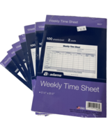 Adams Weekly Time Sheets 9507ABF 5.5&quot; x 8.5&quot; Blue/White 2 Pads of 700 Sh... - $46.52