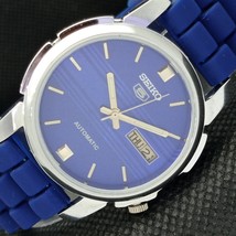 Vintage Refurbished Seiko 5 Automatic Japan Mens D/D Blue Watch 588a-a310210-6 - £33.18 GBP