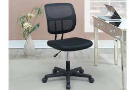 Elegant Design 1pc Office Chair Black Mesh Desk Chairs wheels Breathable - £97.23 GBP