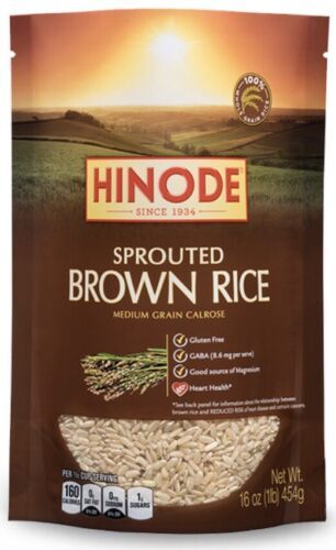 Primary image for Hinode Sprouted Brown Rice 16 Oz (Pack Of 8 Bags)