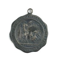 Vintage Pendant Medal National Federation Business &amp; Professional Women&#39;s Club - £8.09 GBP