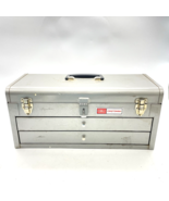 Vintage Craftsman 2-Drawer Toolbox Crown 65334 Machinist Steel USA Grey - €64,28 EUR