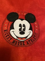 Vintage Mickey Mouse Red hoodie embroidered Large - £32.12 GBP