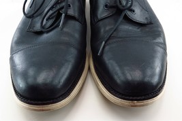 Cole Haan Shoes Sz 11.5 M Almond Toe Black Derby Oxfords Leather Men - £31.28 GBP