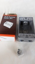 BWF / TEDDICO B5-2  1/2&quot; 4 HOLE 1 GANG WEATHERPROOF ELECTRICAL BOX - $167.57 MXN