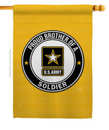 Proud Brother Soldier House Flag Army 28 X40 Double-Sided Banner - £33.01 GBP