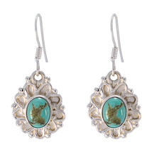 appealing Turquoise 925 Sterling Silver Multi Earring genuine wholesale US gift - £16.97 GBP